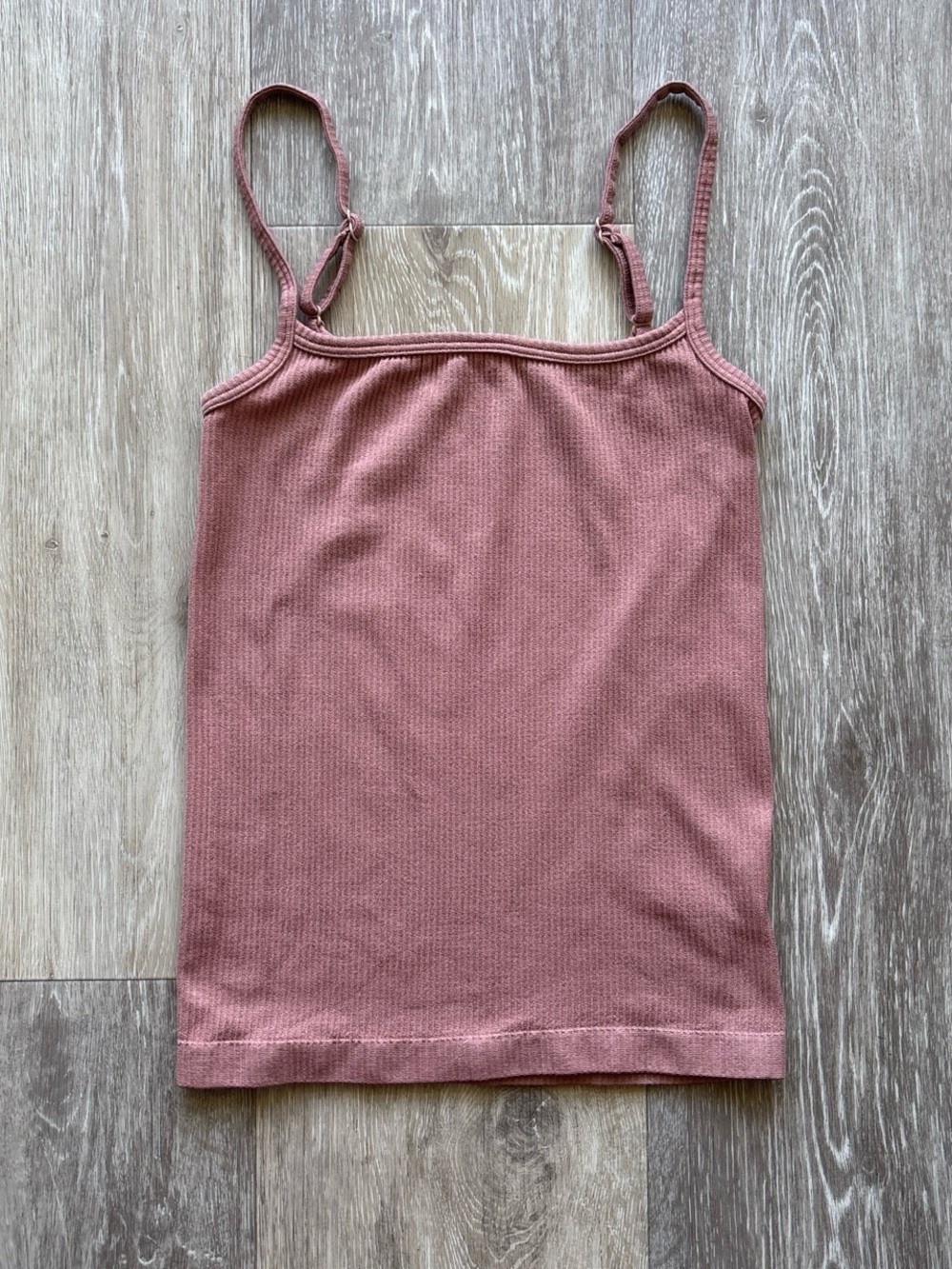 SKIMS Rose Clay Ribbed Camisole Cami Top Size XXS/XS